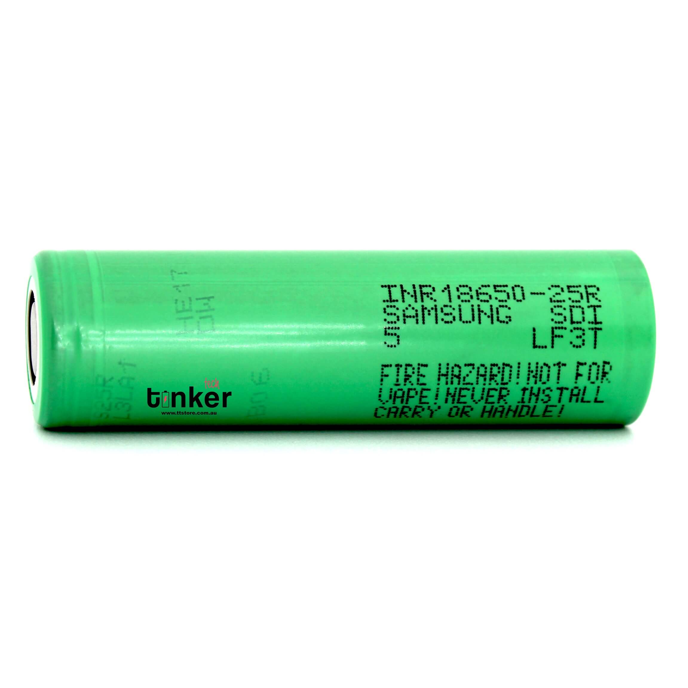 Wholesale Samsung 25R 18650 2500mAh 20A Battery - TinkerTech AU Wholesales