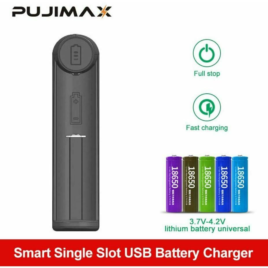 PUJIMAX UNIVERSAL USB 1 Slots Battery Charger - TinkerTech AU TinkerTech AU