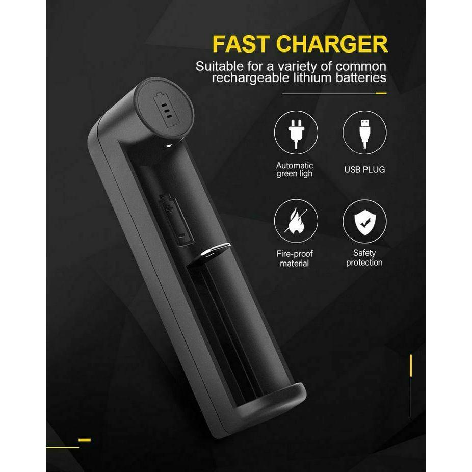 PUJIMAX UNIVERSAL USB 1 Slots Battery Charger - TinkerTech AU TinkerTech AU