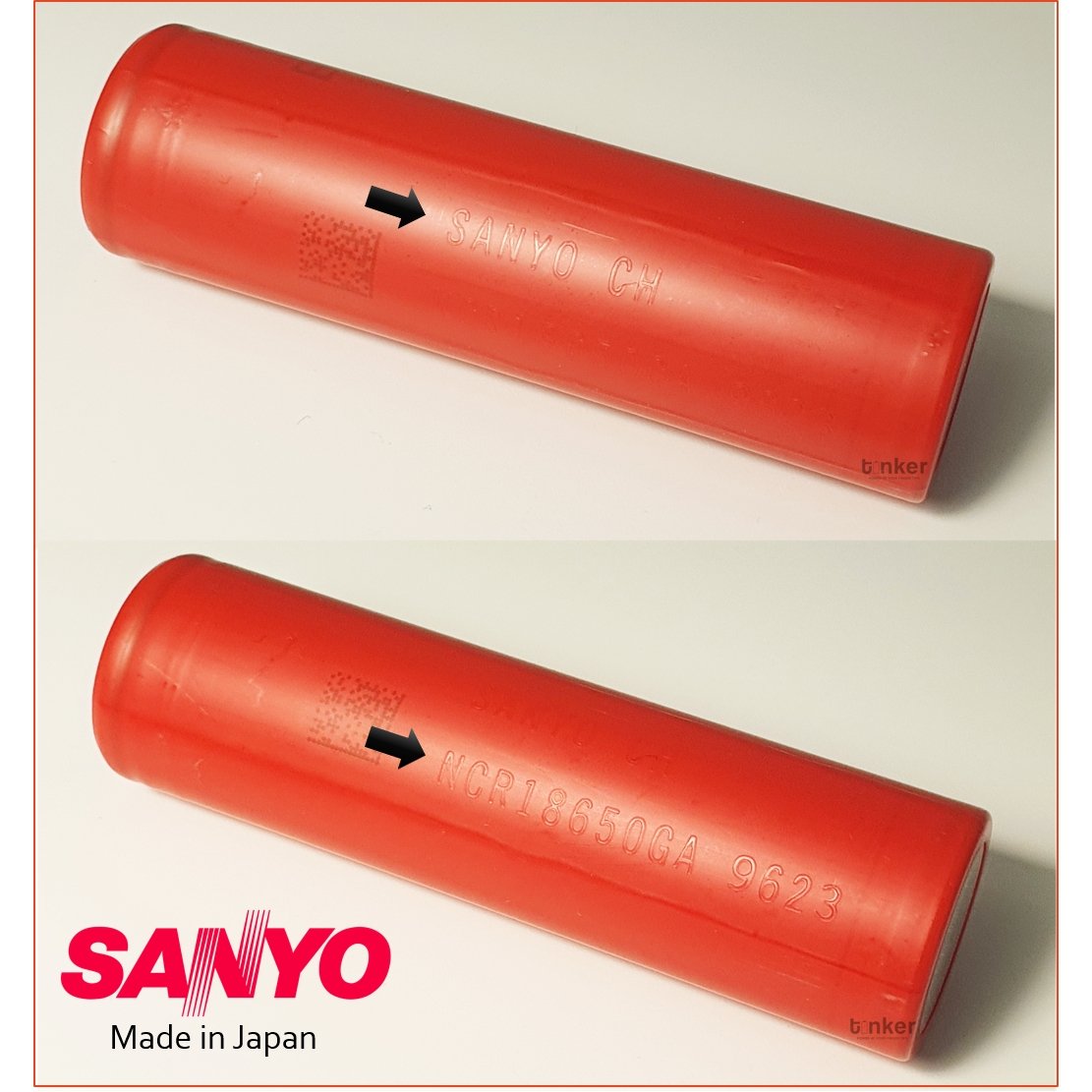 Sanyo NCR18650-GA 3500mAh 10A Battery - Protected Button Top - TinkerTech AU Sanyo 18650 Protected